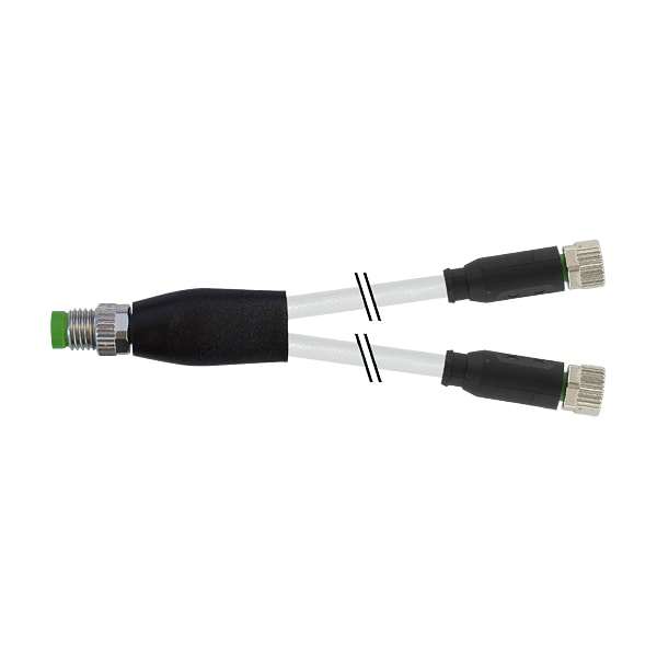 Murrelektronik M8 male 90 Degree / M8 female 90 Degree, PUR 4x0.25 bk UL/CSA+drag chain 2m 7000-87011-2100100 - main